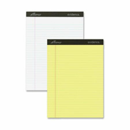 SUITEX Perforated Pad - CY - Legal-2HP - 8.5 in. x 14 in. SU3738354